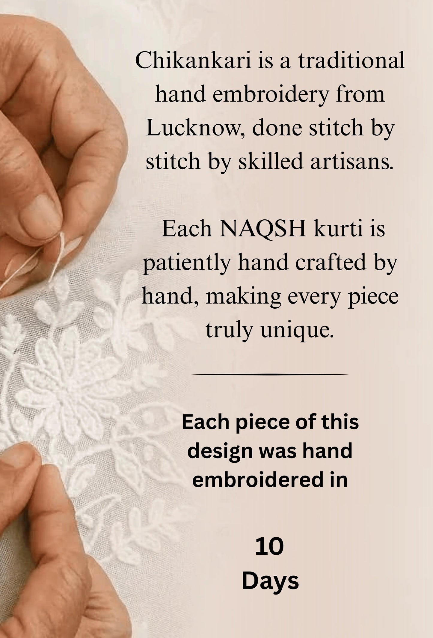 Kaamdani Chikankari Set – Hand Embroidered in Modal - Brown
