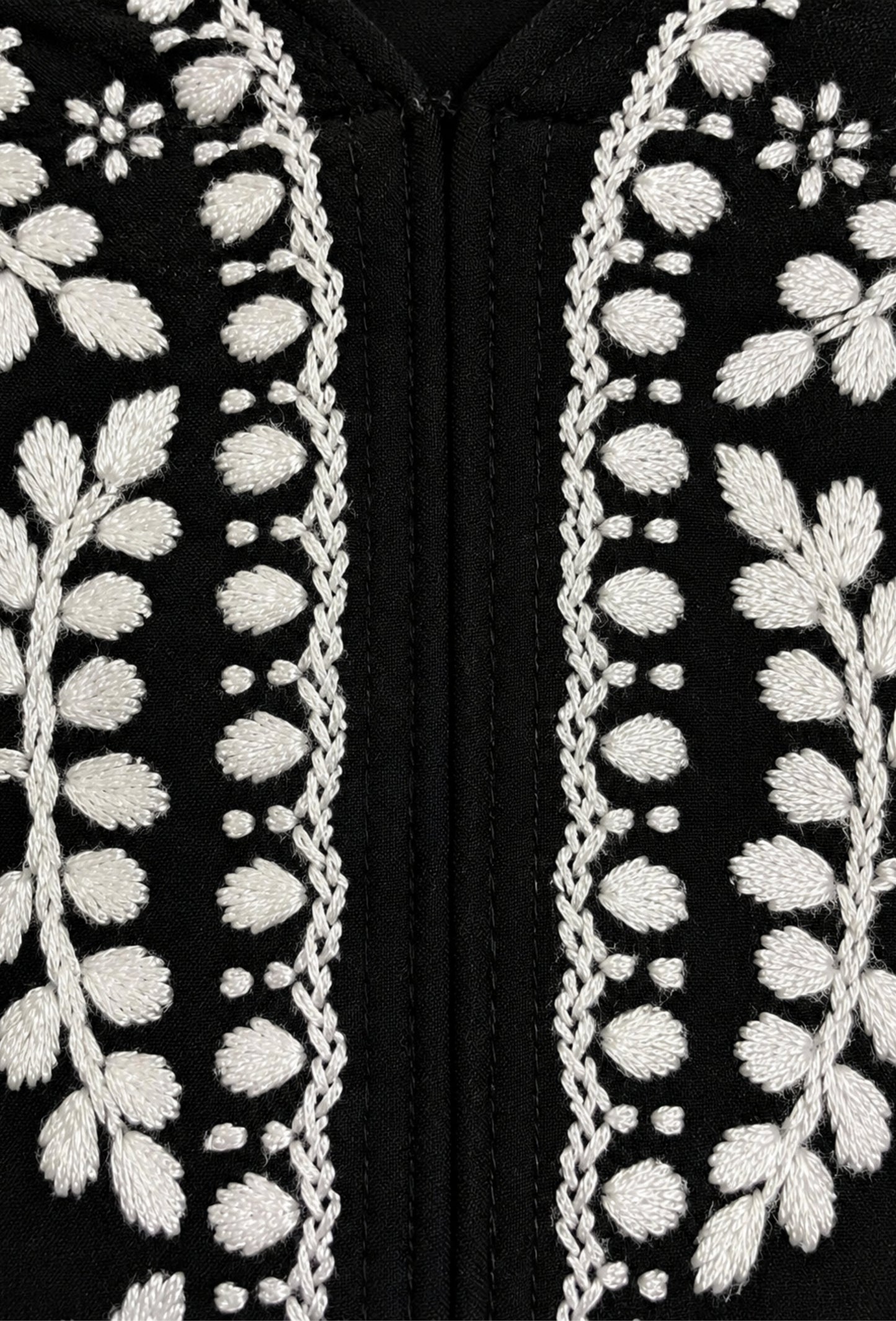 Naqsh Chikankari Hand Embroidered Kurta Trouser Set - Black